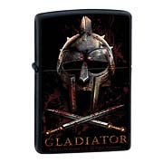 Gladiator Helmet Black Matte Zippo Lighter